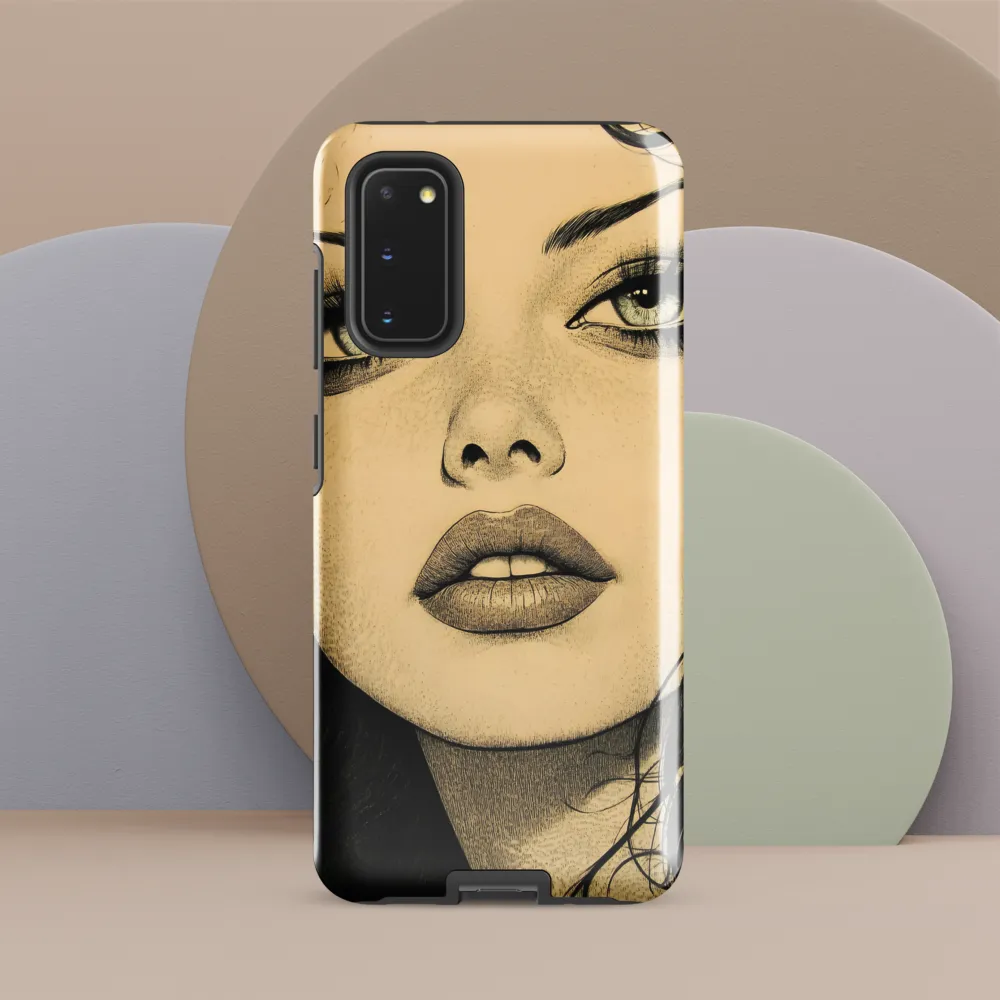 Enigmatic Gaze | Phone Case |  S20 | Tough Case | Glossy