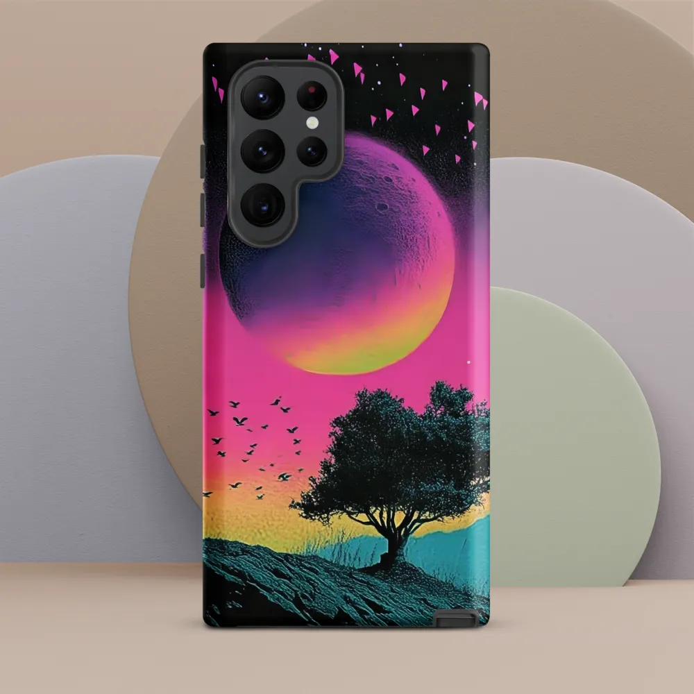 Dusk Under a Neon Moon