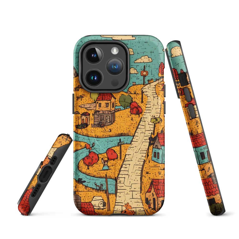 Whimsical Village Landscape