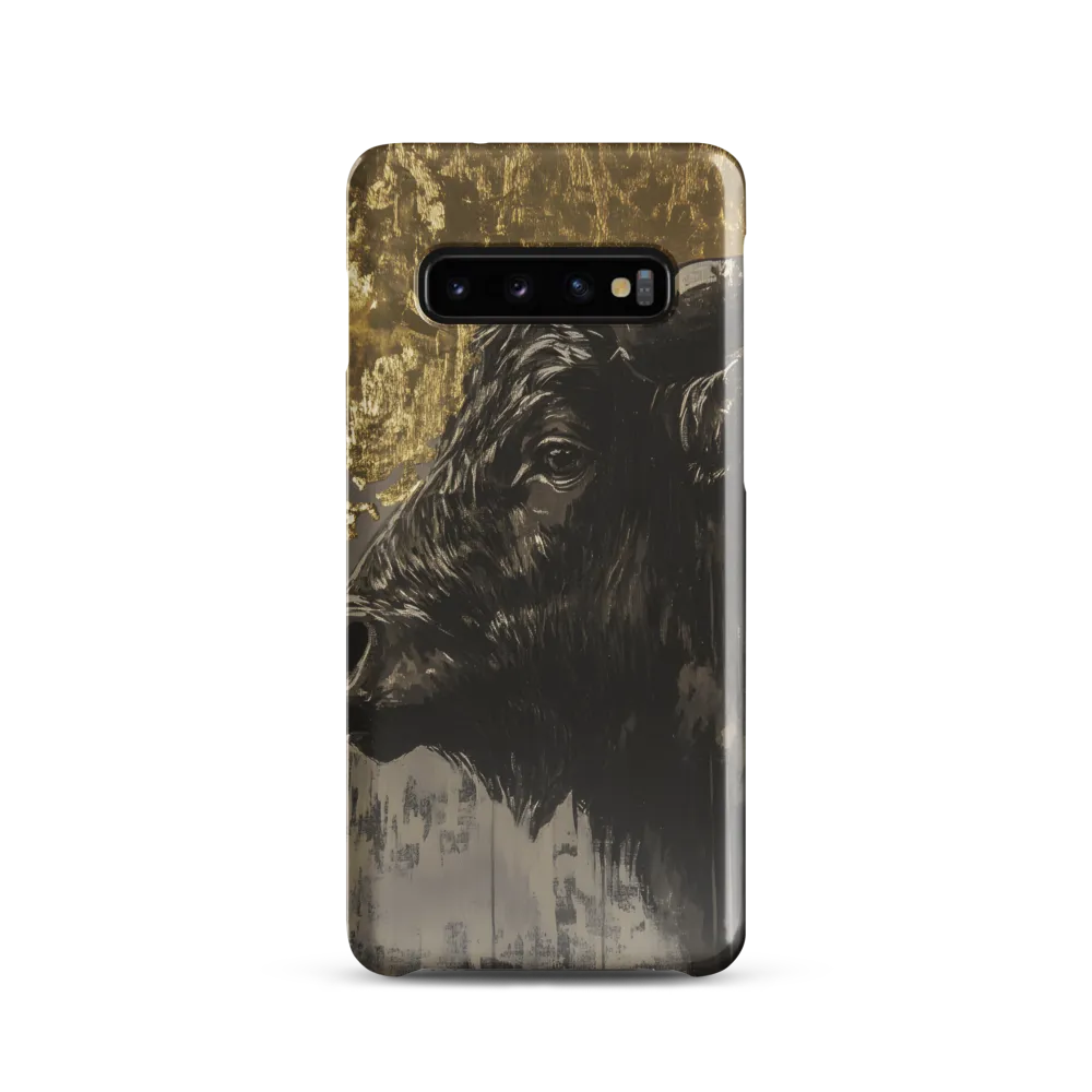 Majestic Bull Against the Golden Horizon