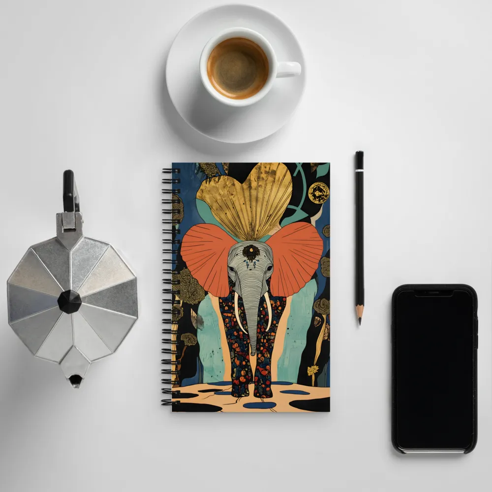 Whimsical Majesty: The Elephant of Dreams | Spiral Notebook