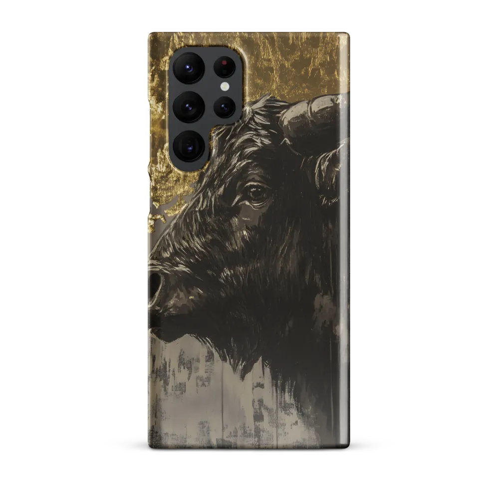 Majestic Bull Against the Golden Horizon