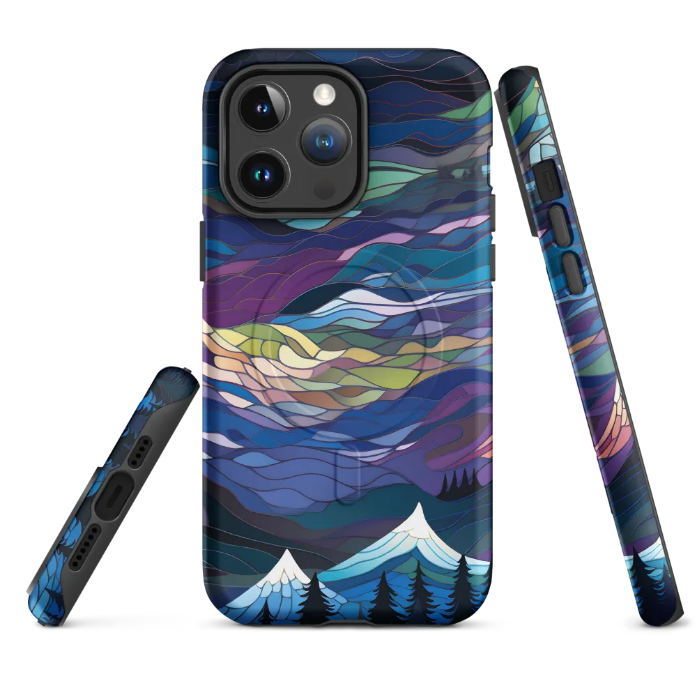 Twilight Peaks: An Abstract Mountain Landscape