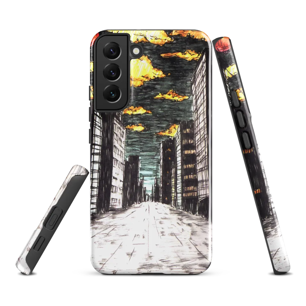 Eclipsed Cityscape
