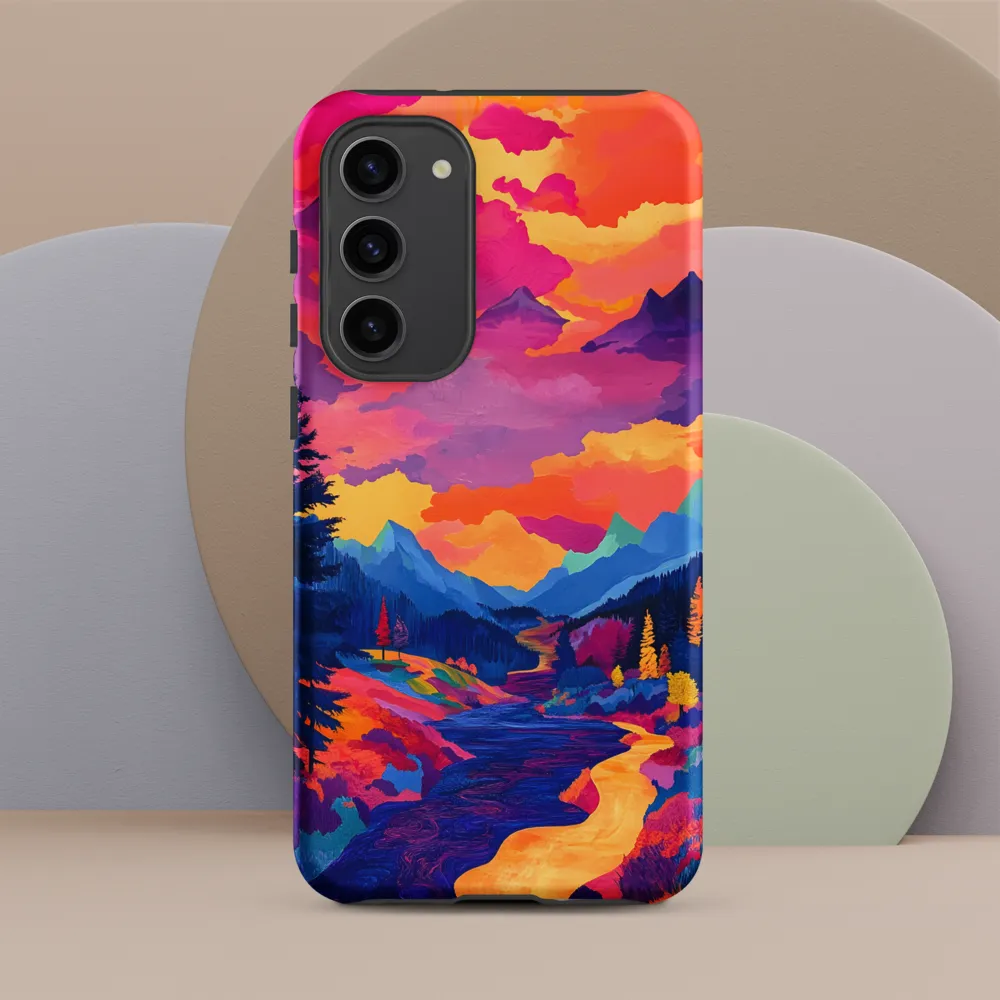 Radiant Serenity: A Surreal Landscape | Phone Case |  S23 Plus | Tough Case | Matte