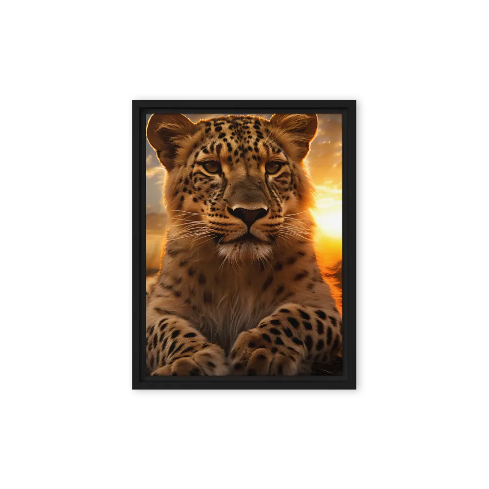 Regal Presence: The Leopard at Sunset