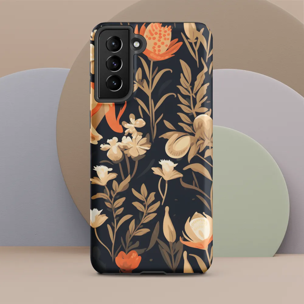 Floral Harmony: A Dance in the Dark