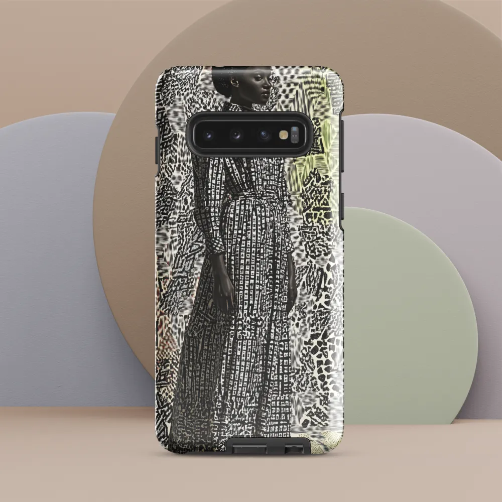 Elegance in Abstract Patterns | Phone Case |  S10 | Tough Case | Glossy