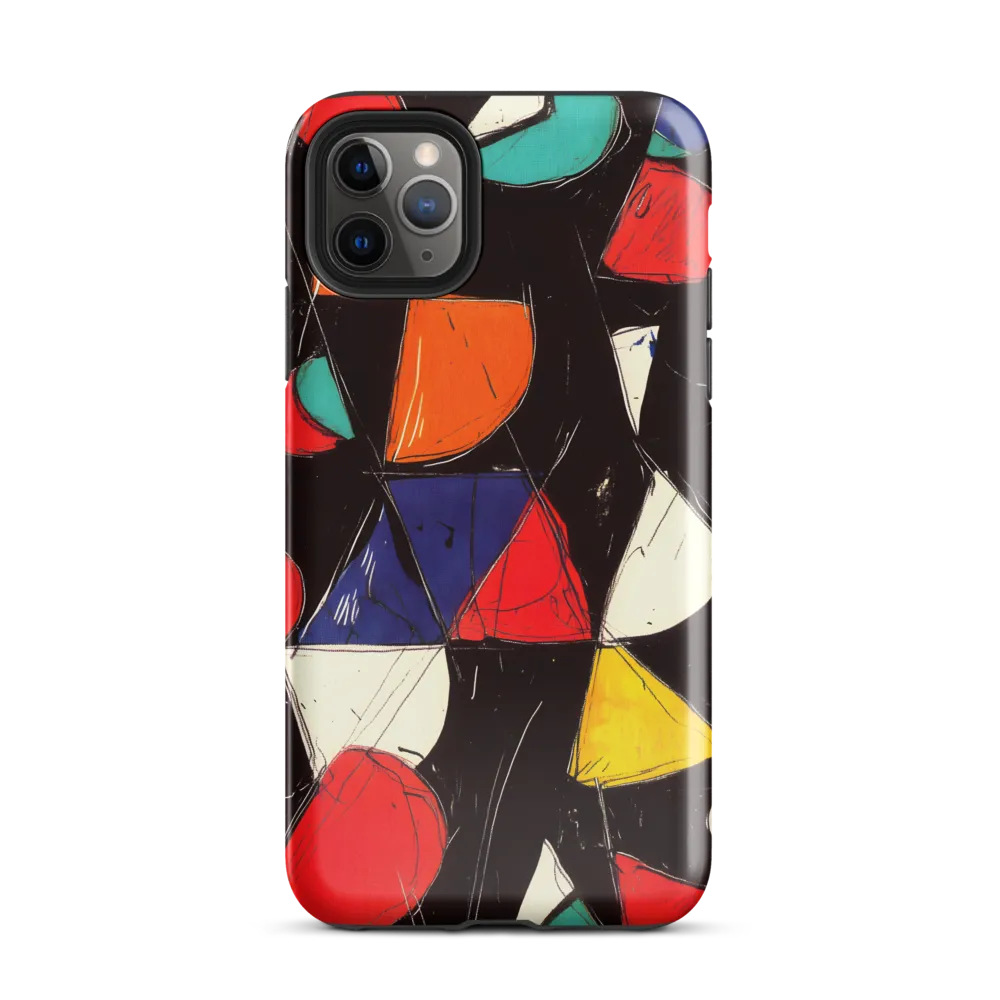 Vibrant Geometric Symphony | Phone Case |  11 Pro Max | Tough Case | Glossy