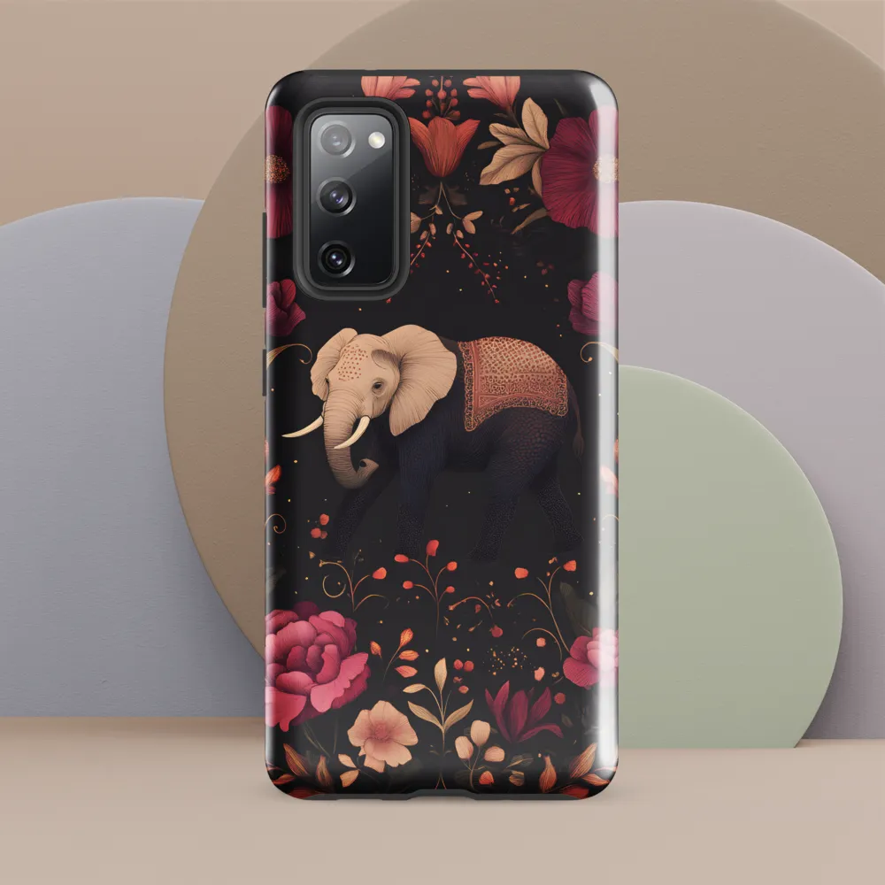 Whispers of the Wild: Elephants and Blooms