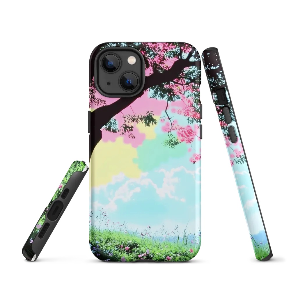 Pastel Dreams: A Surreal Tree Landscape
