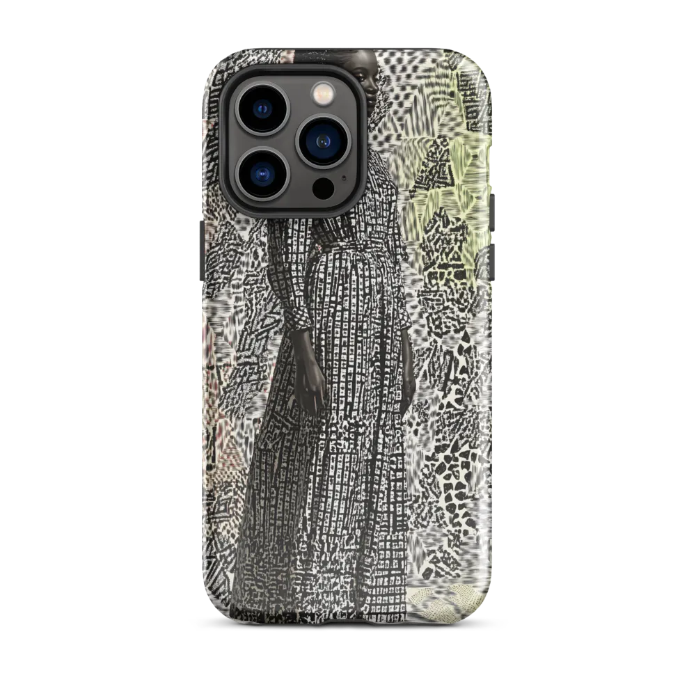 Elegance in Abstract Patterns | Phone Case |  14 Pro Max | Tough Case | Glossy