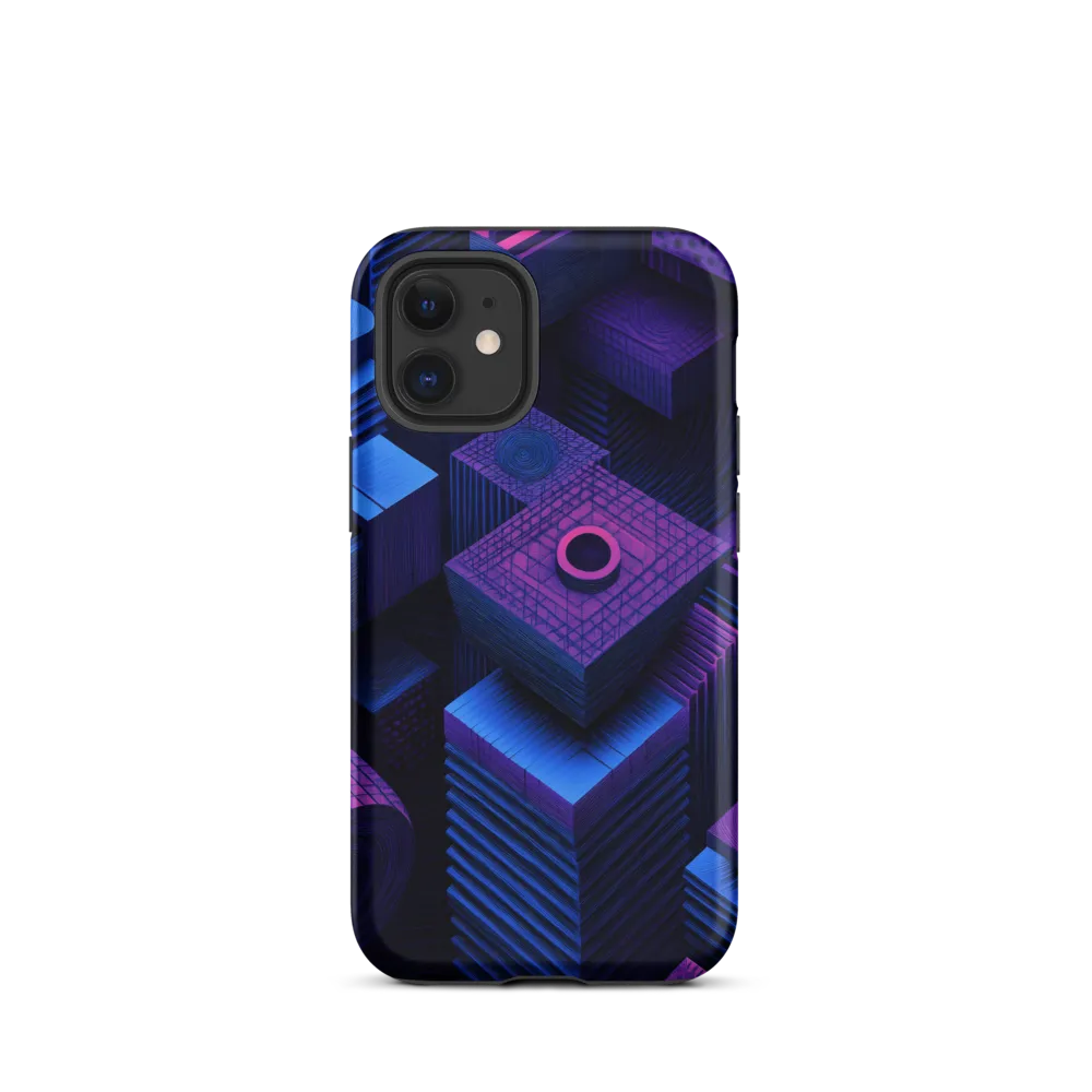 Geometric Dreams in Blue and Purple