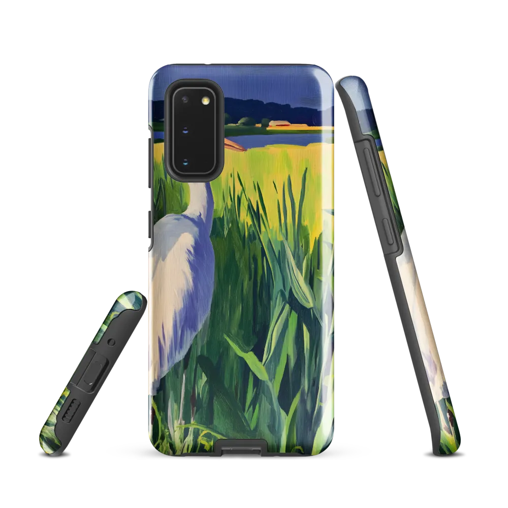 Graceful Presence: The Heron in the Meadow