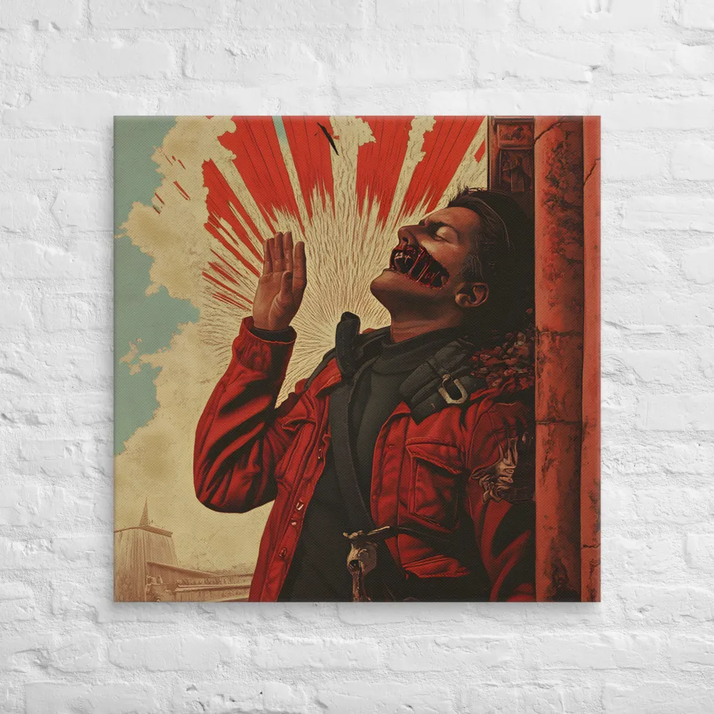 Defiant Echoes of Ruin | Canvas | 32″×32″