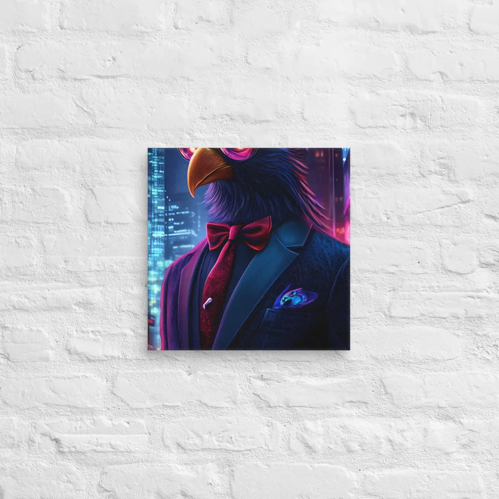 The Dapper Avian | Canvas | 14″×14″