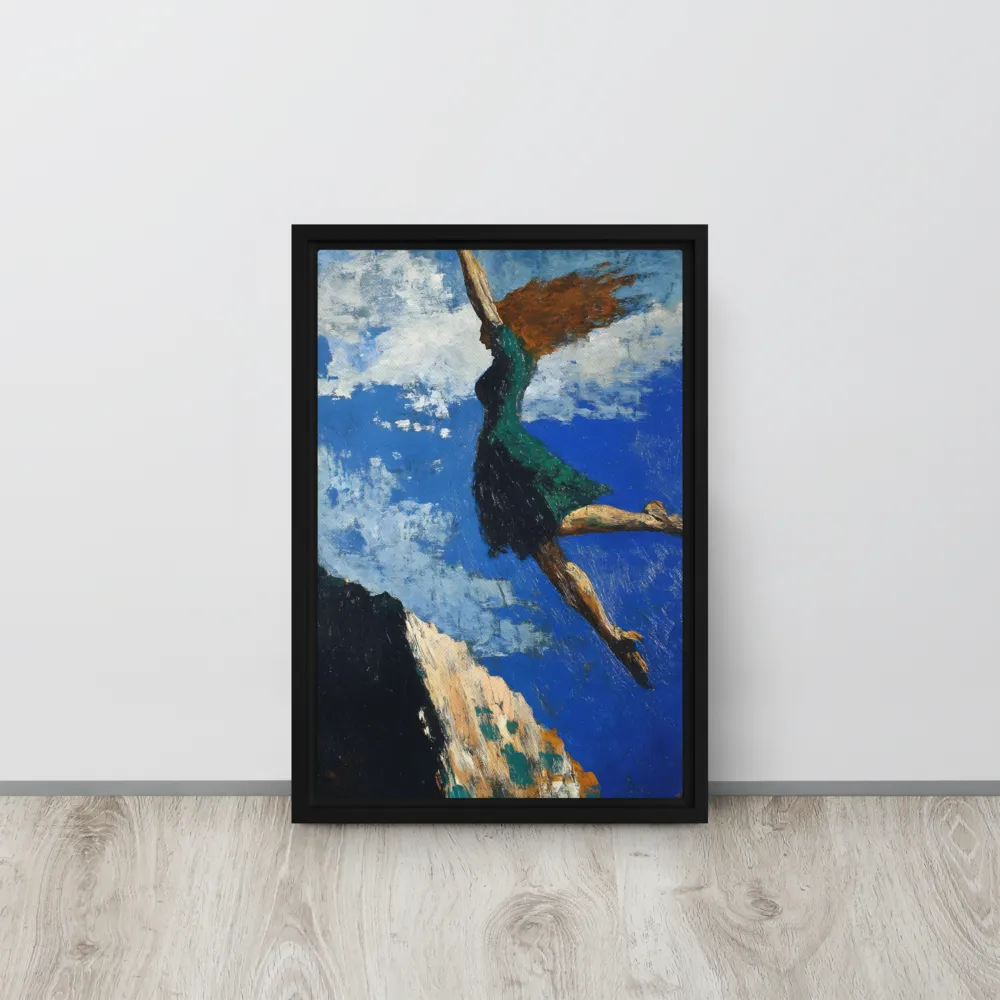 Boundless Ascent | Canvas with Black Frame | 12″×18″
