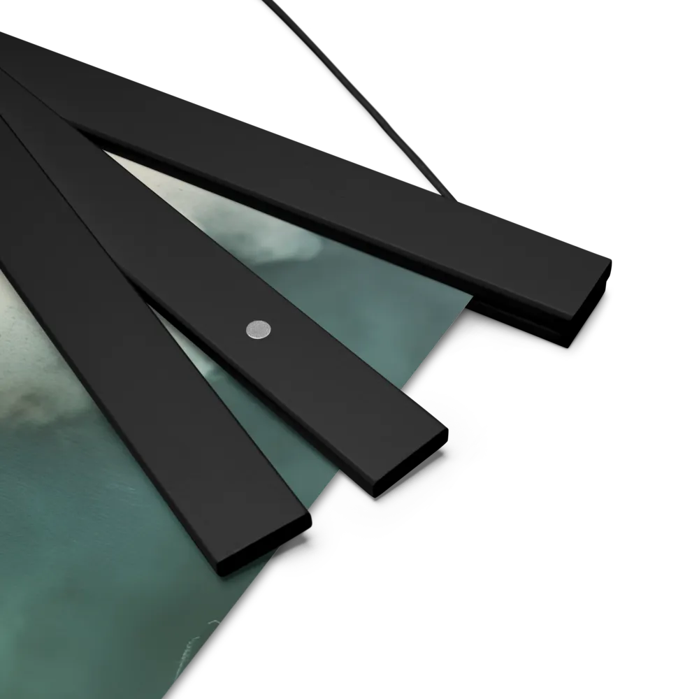 Clouded Thoughts | Poster With Black Wood Hanger | 14″×14″