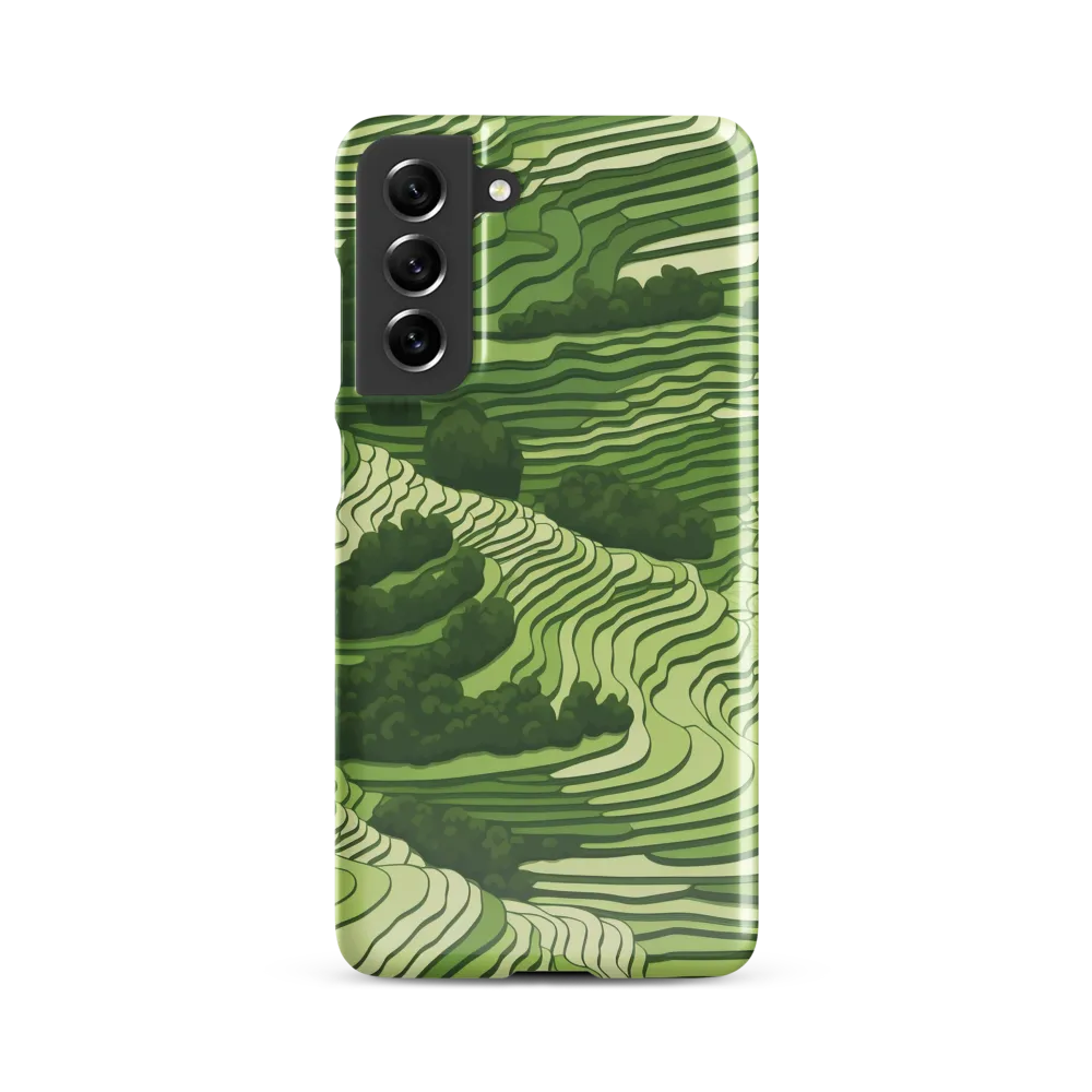 Waves of Green: An Abstract Landscape