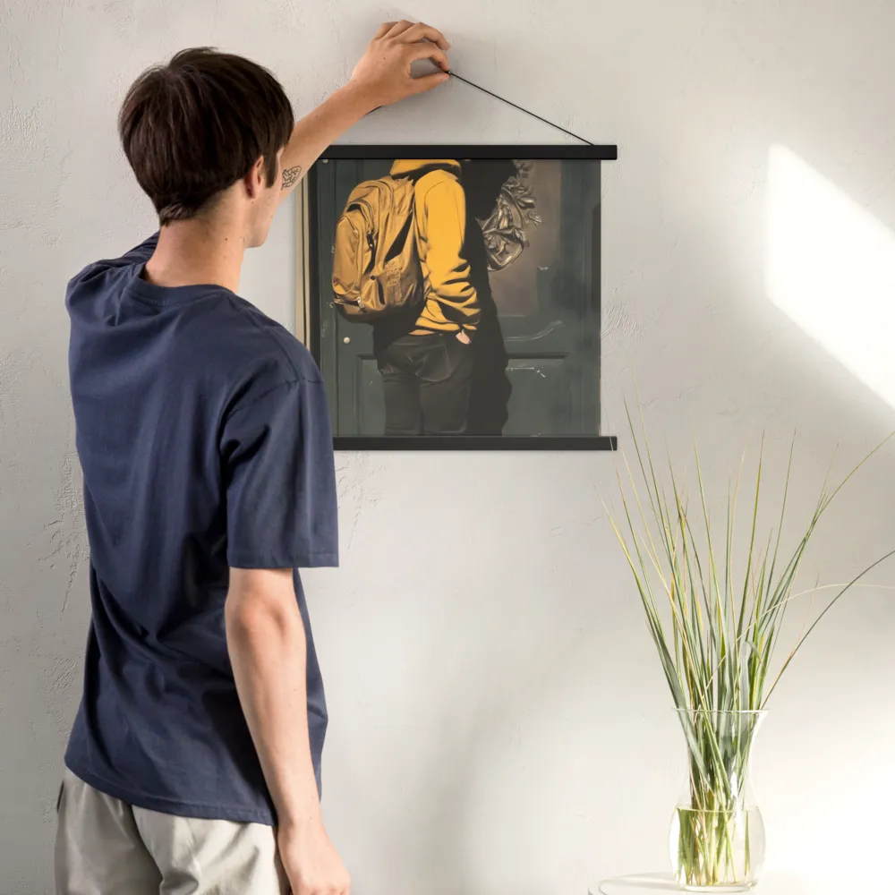 Silent Reflection | Poster With Black Wood Hanger | 18″×18″