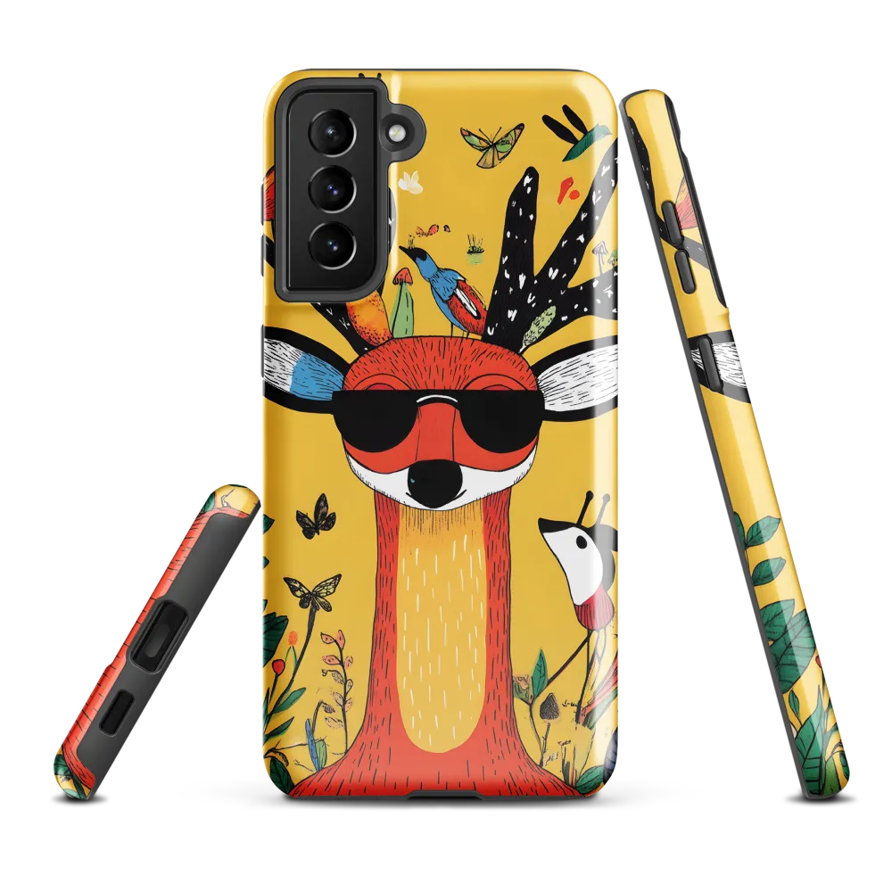 Playful Deer with Sunglasses