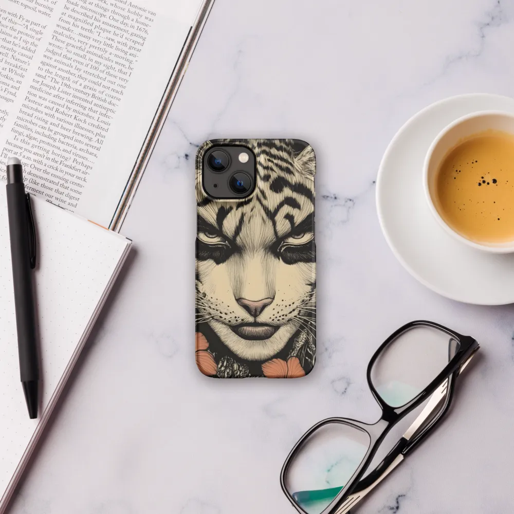 Feline Majesty: The Human-Leopard Connection | Phone Case |  13 Mini | Snap Case | Matte