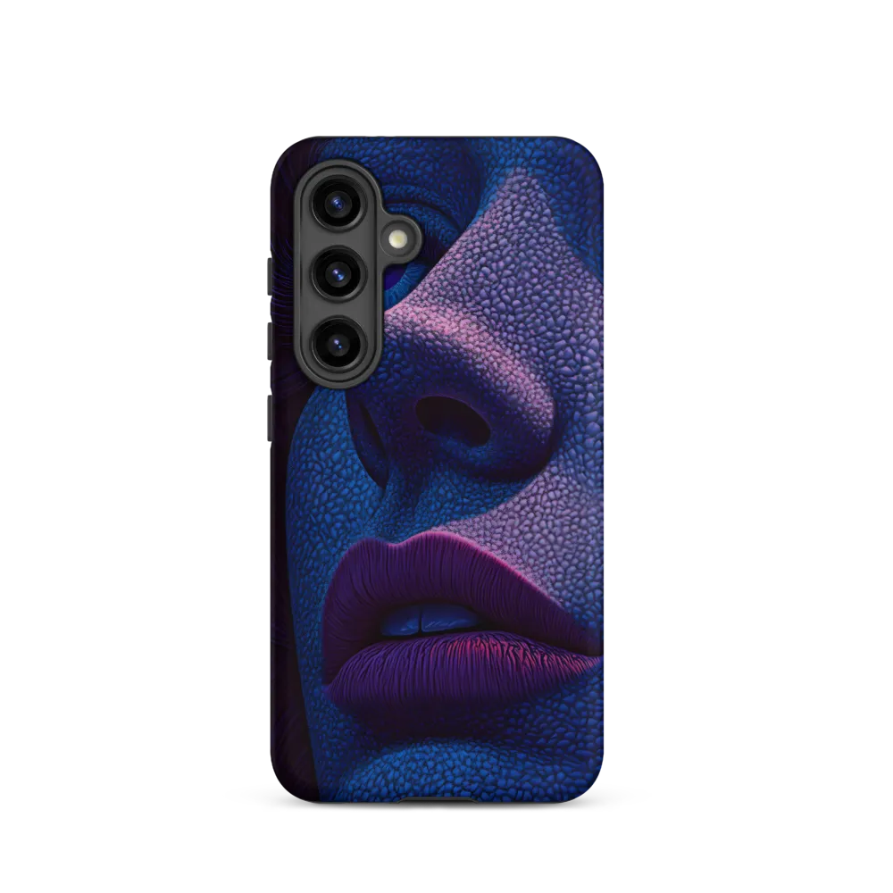 Pebbled Blue — Close Study of a Face