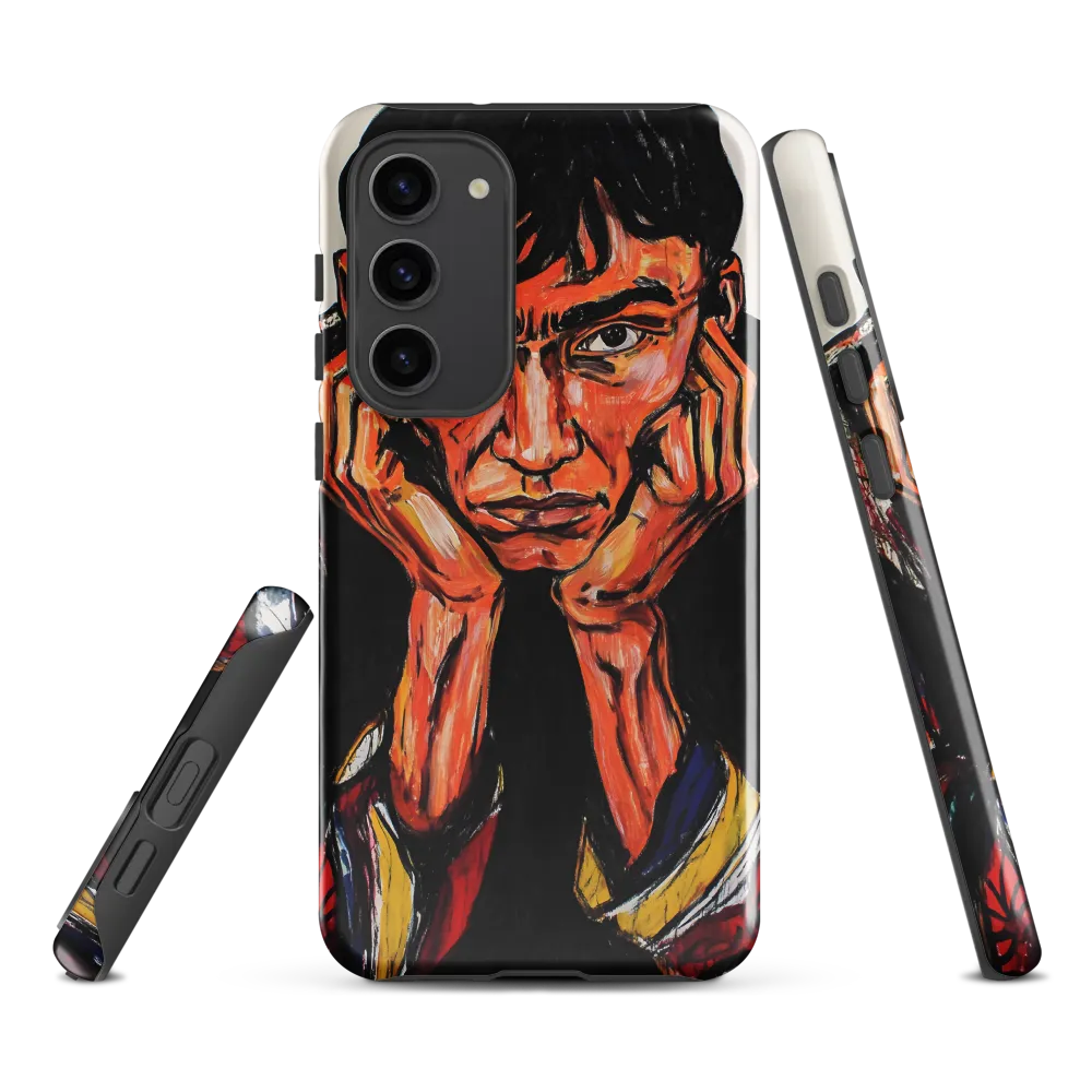 Contemplative Intensity: An Expressionist Portrait