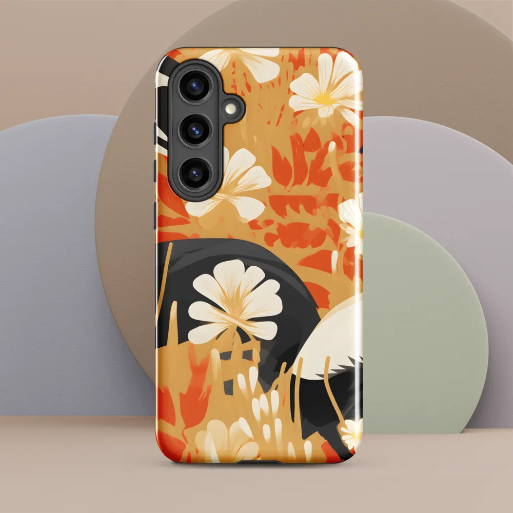 Whimsical Badgers in Bloom