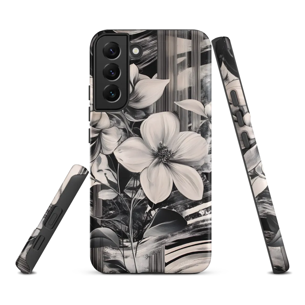 Ethereal Bloom: A Dance of Monochromes
