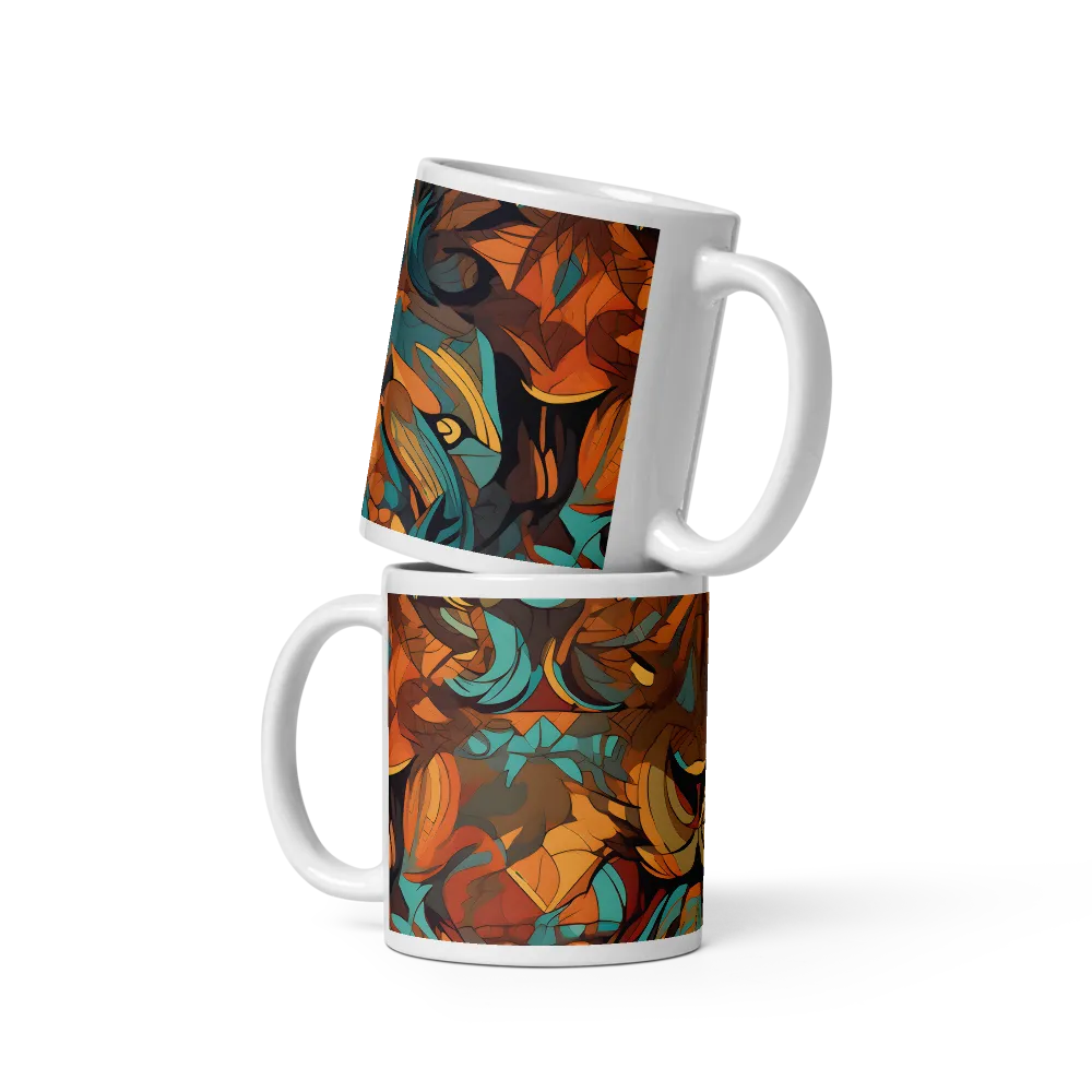 Fierce Royalty: A Geometric Exploration of Lions | Mugs | Multiple Sizes & Colors