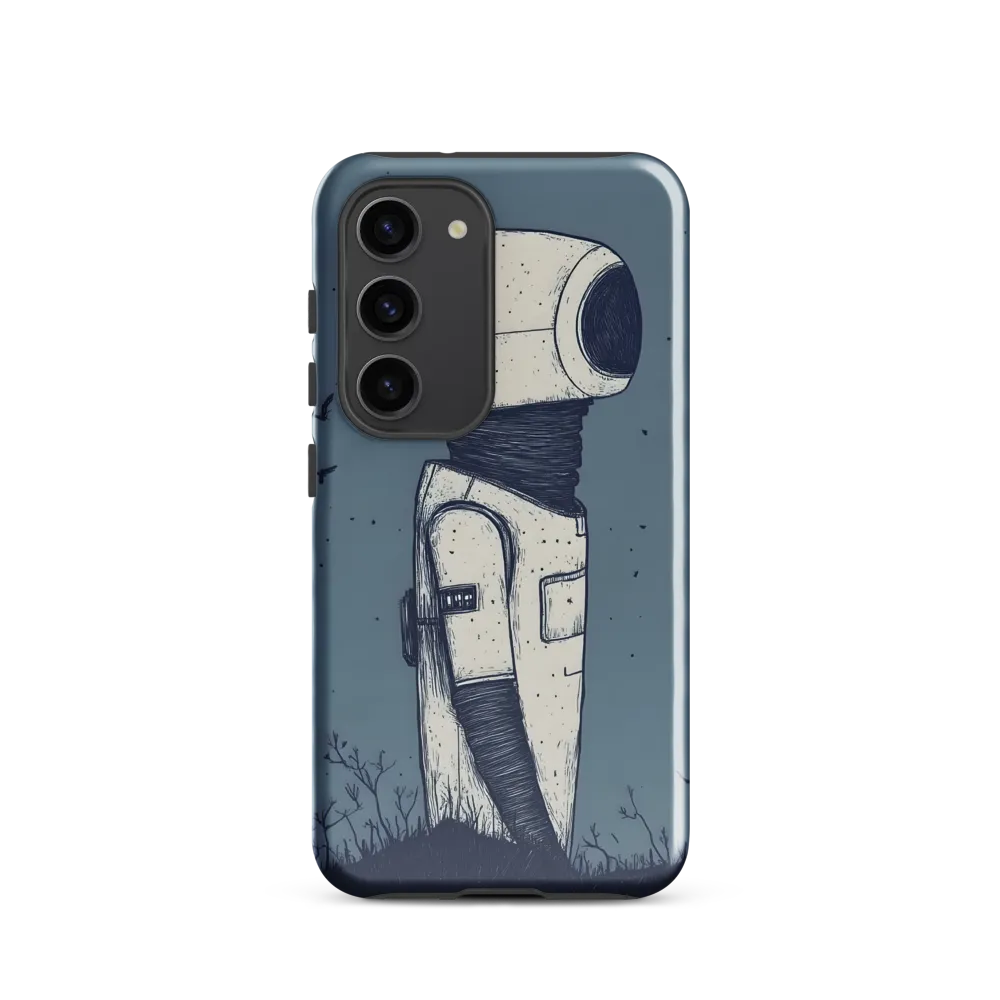 Contemplative Robot in a Barren Landscape