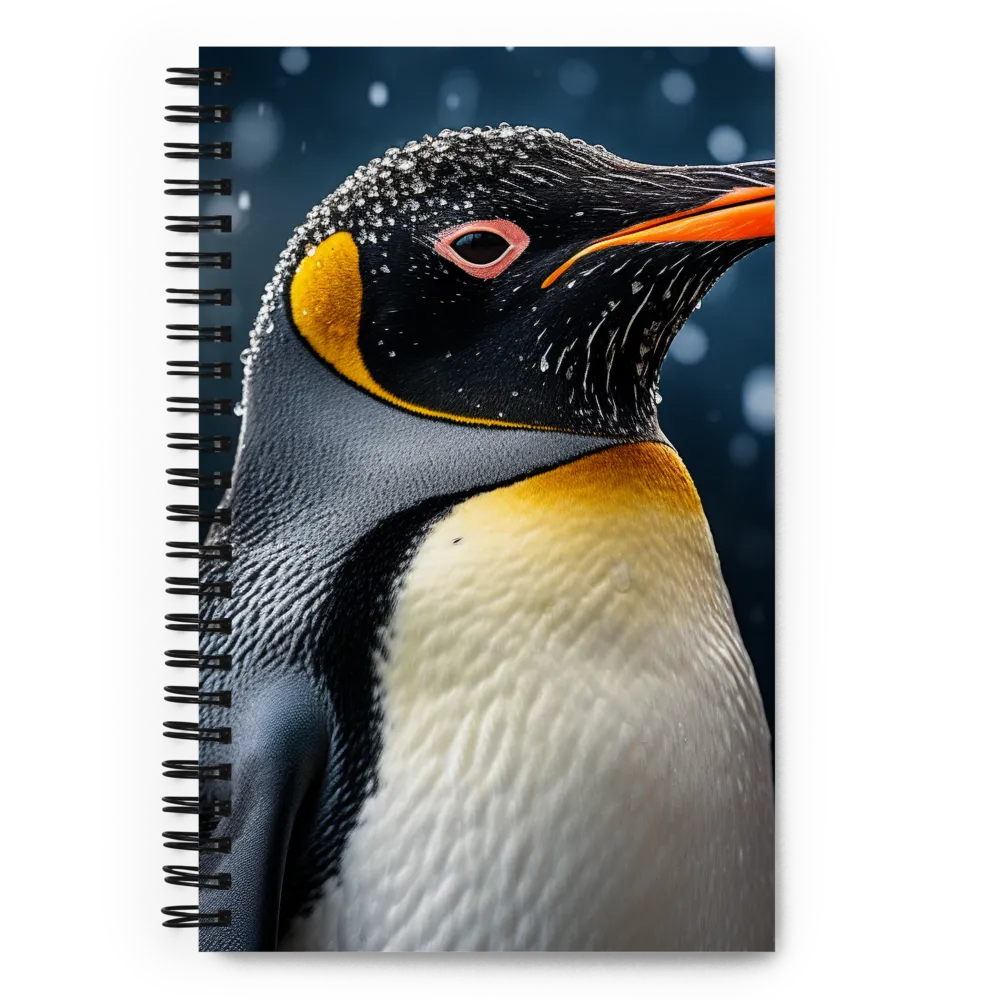 Majesty in the Snow: A Portrait of the Emperor Penguin | Spiral Notebook