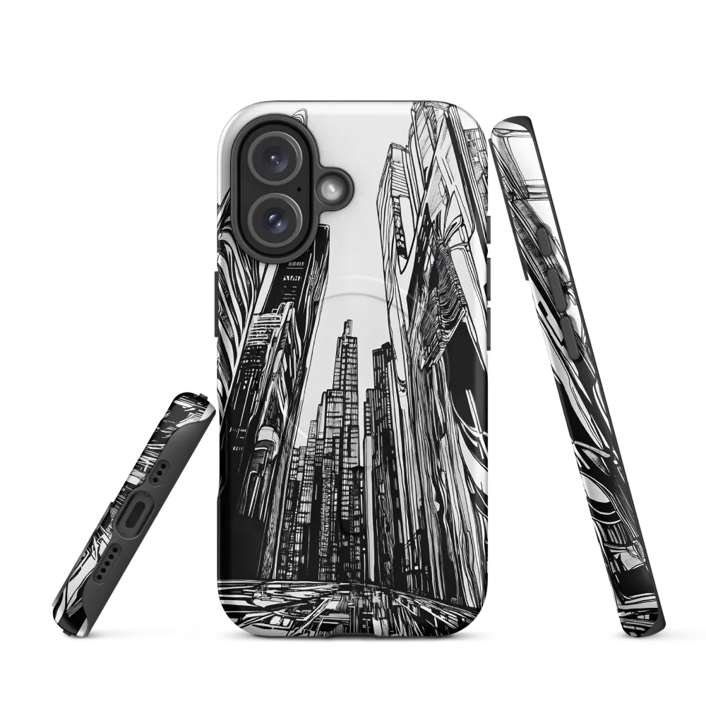 Urban Echoes: A Line Art Journey