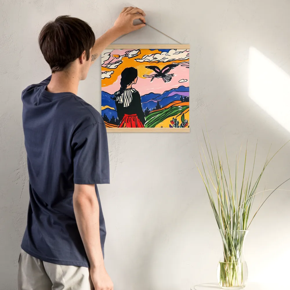A Journey into Freedom | Poster With Oak Wood Hanger | 16″×16″