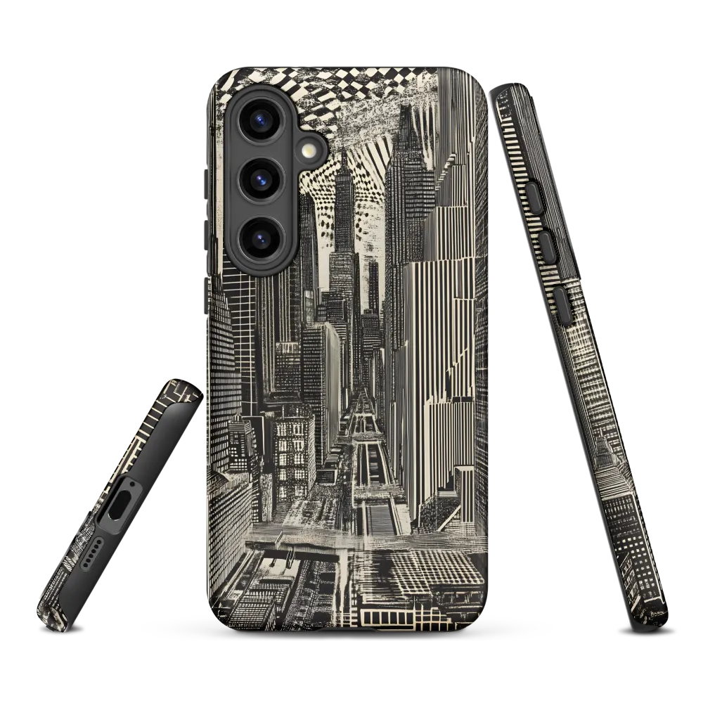 Urban Dreams: A Surreal Cityscape | Phone Case |  S24 Plus | Tough Case | Matte