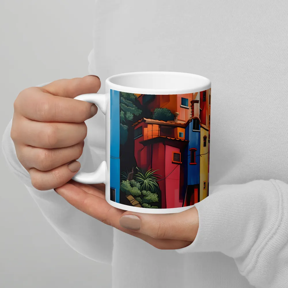 Whimsical Heights: A Vibrant Cityscape | Mugs | Multiple Sizes & Colors