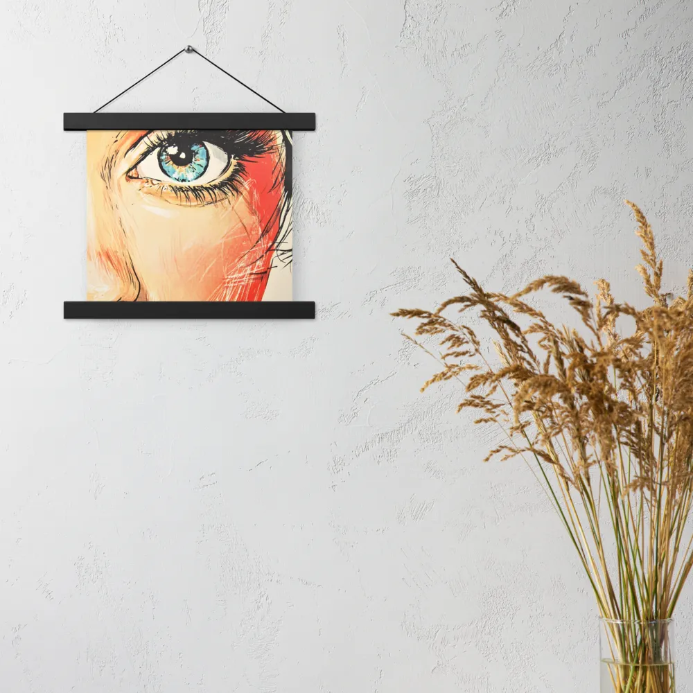 Gaze of Emotion | Poster With Black Wood Hanger | 10″×10″