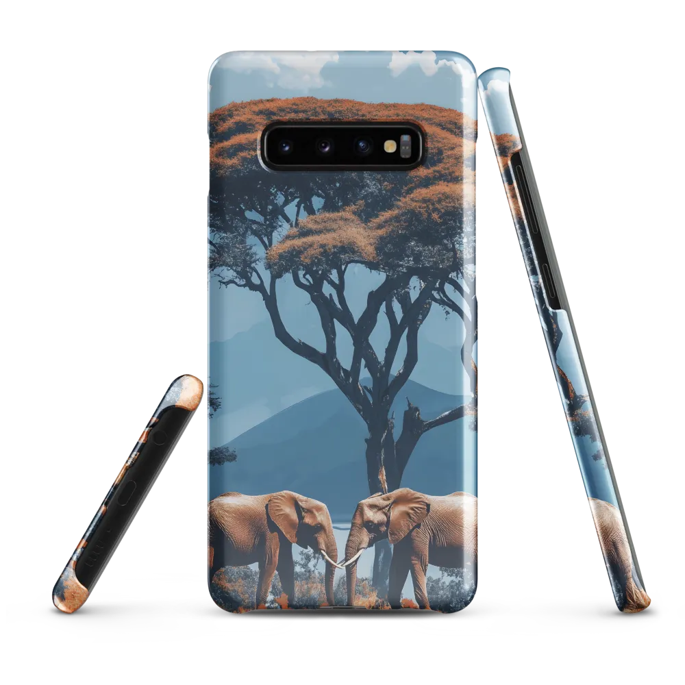 Elephants Amidst Serenity | Phone Case |  S10 Plus | Snap Case | Glossy