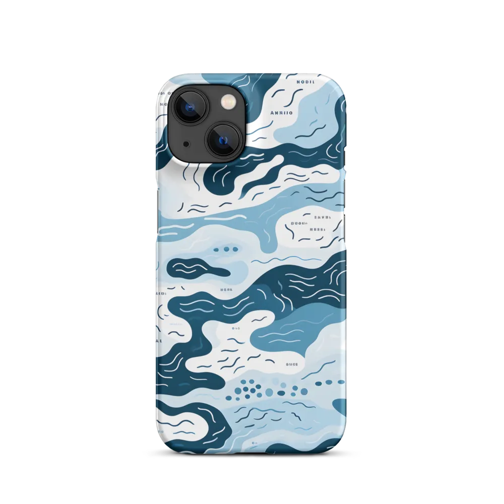 Flowing Waters: An Abstract Journey | Phone Case |  14 | Snap Case | Matte