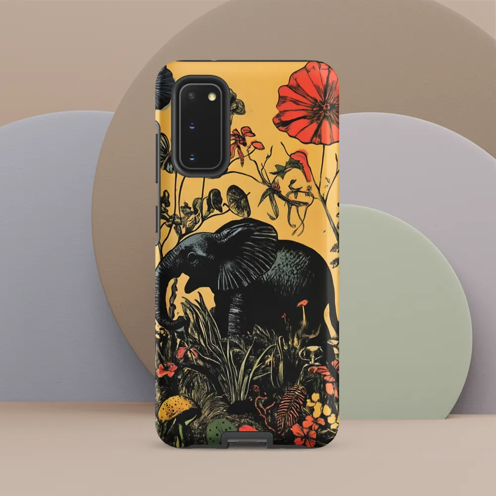 Floral Majesty: The Elephant's Sanctuary