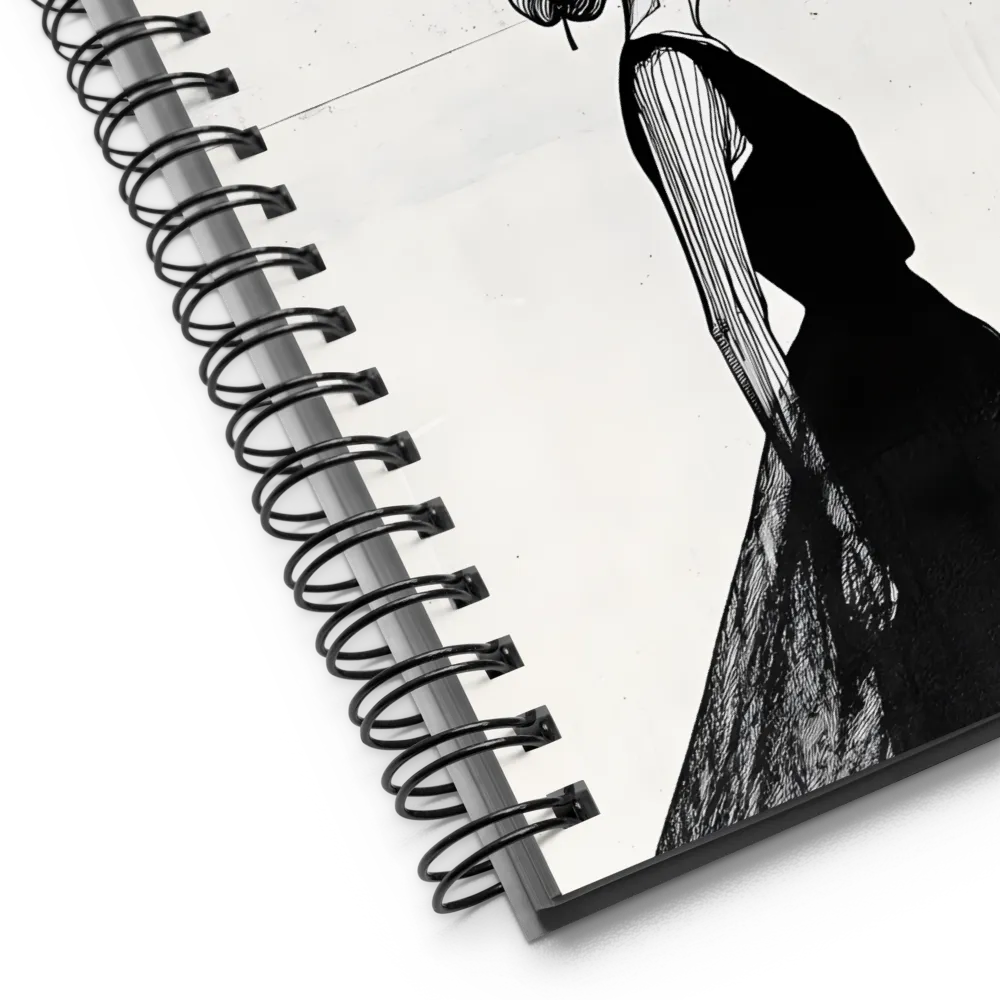 Elegance in Monochrome | Spiral Notebook