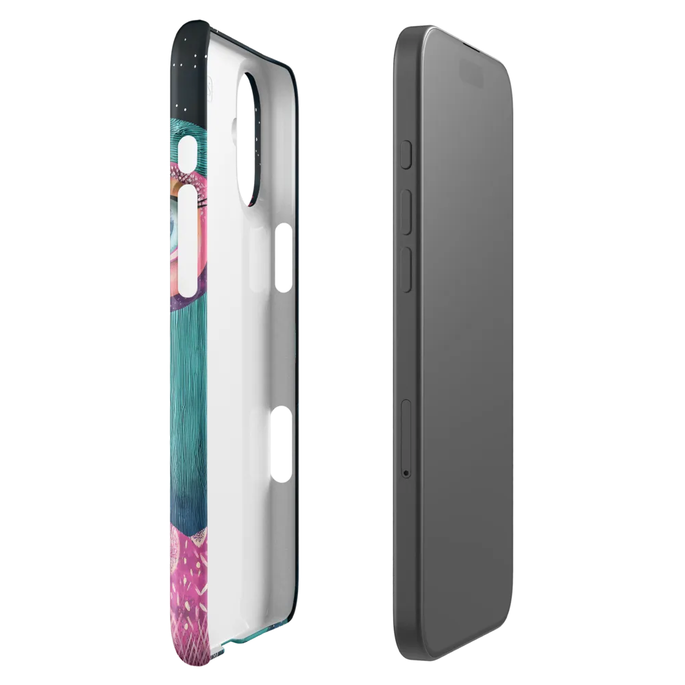 Whimsical Vulture: A Dance of Colors | Phone Case |  16 Plus | Snap Case | Glossy