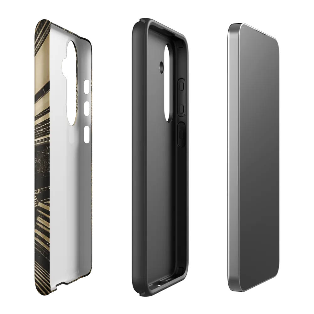 Urban Symphony: Aerial Perspective of City Life | Phone Case |  S24 Plus | Tough Case | Matte