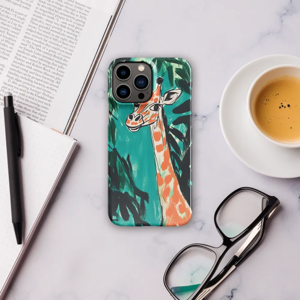 Curious Giraffe in Lush Greenery | Phone Case |  13 Pro Max | Snap Case | Glossy