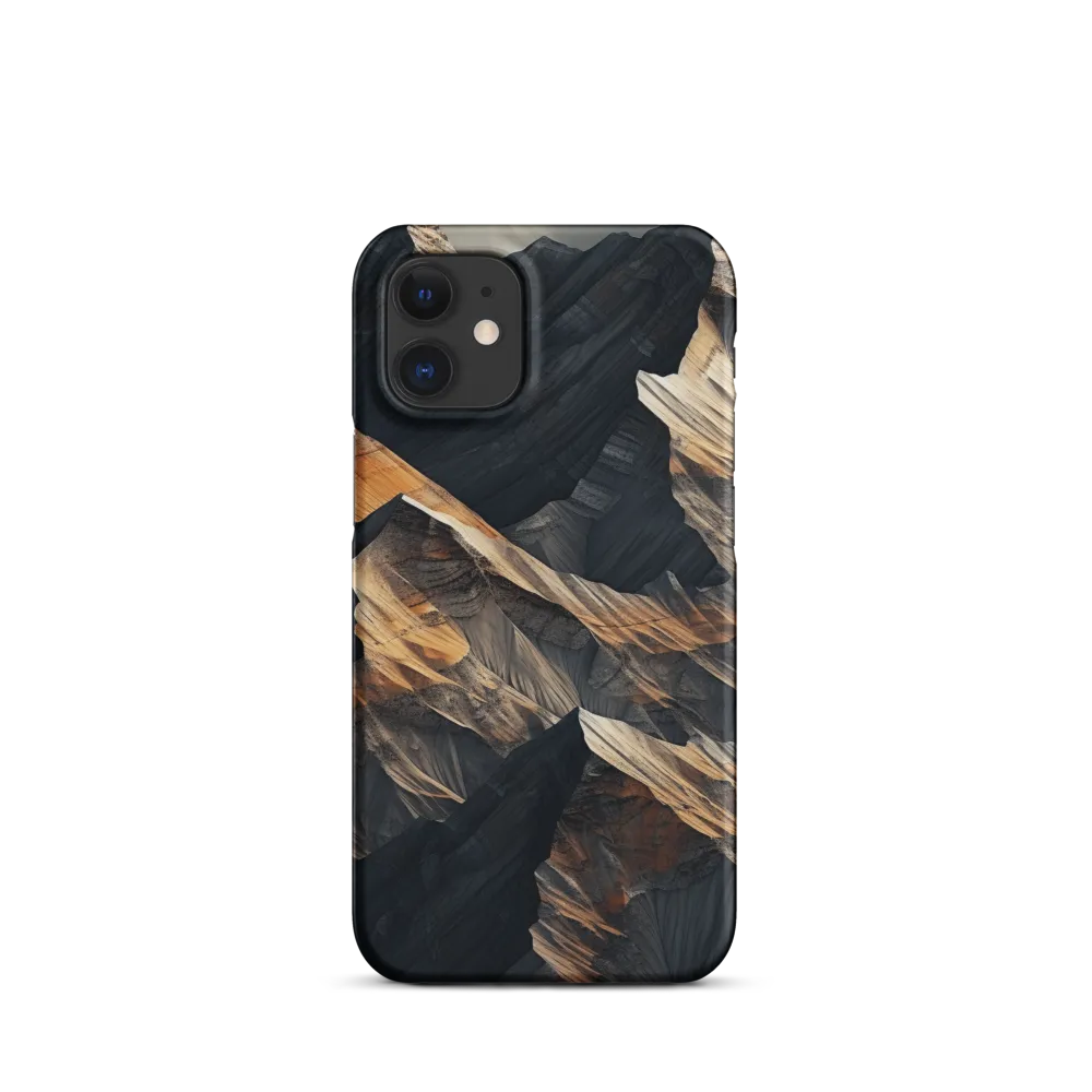 Ethereal Peaks: A Dance of Light and Shadow | Phone Case |  12 Mini | Snap Case | Matte