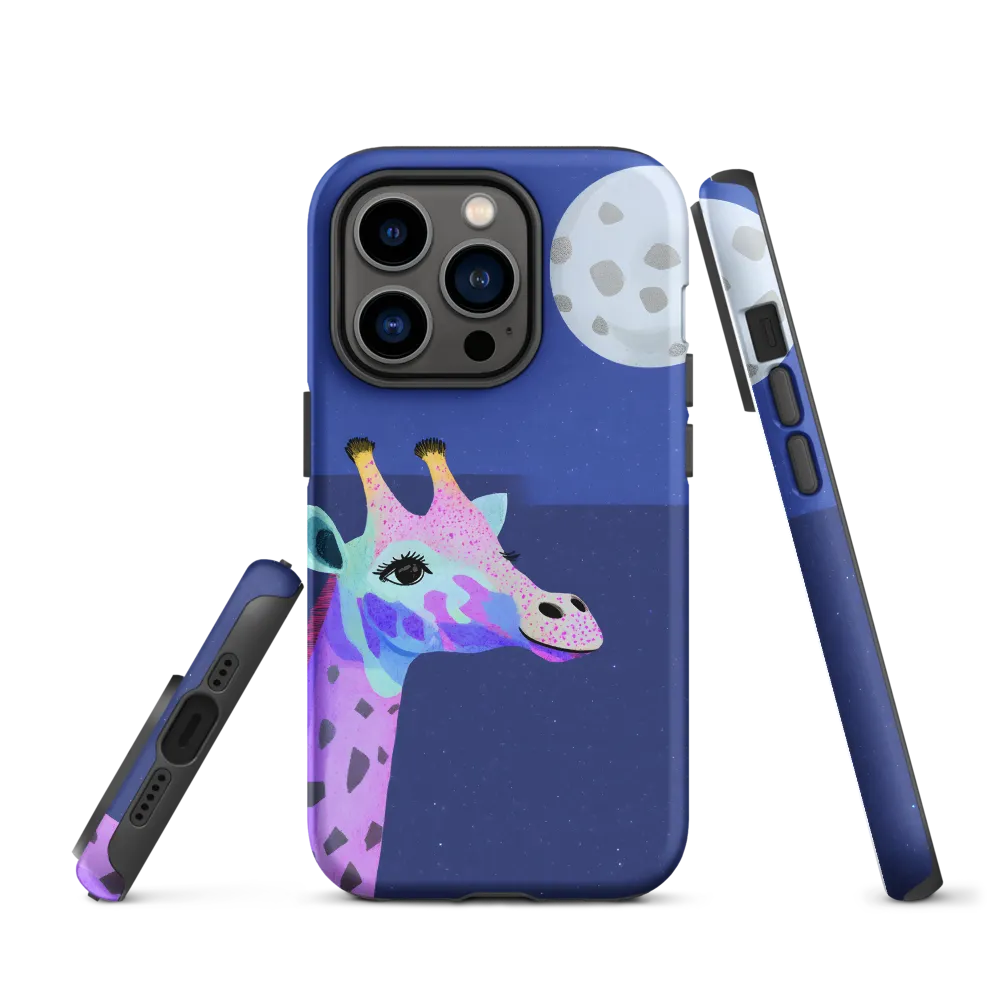 Whimsical Giraffe Under the Stars