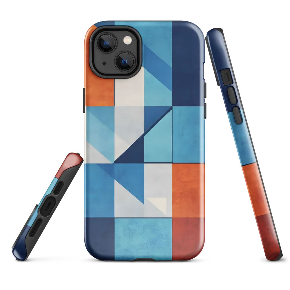 Geometric Harmony in Color | Phone Case |  14 Plus | Tough Case | Glossy
