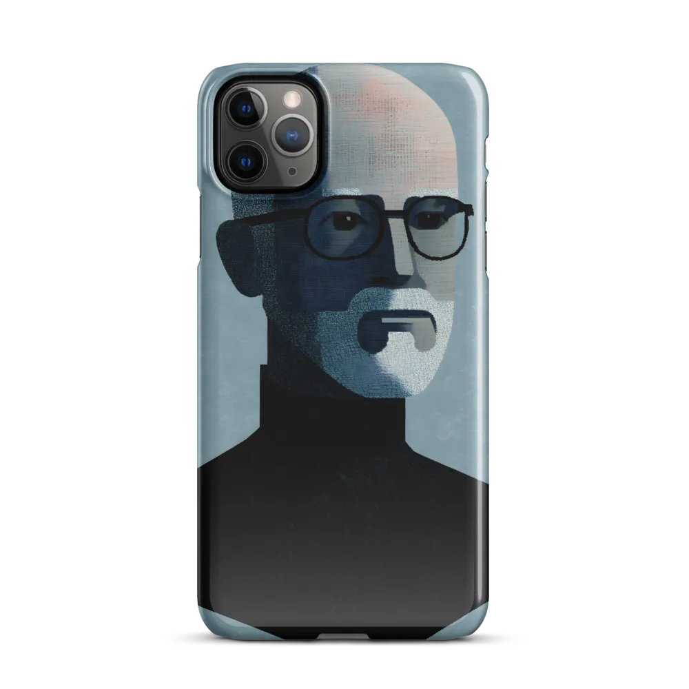 Minimalist Portrait of a Modern Man | Phone Case |  11 Pro Max | Snap Case | Glossy