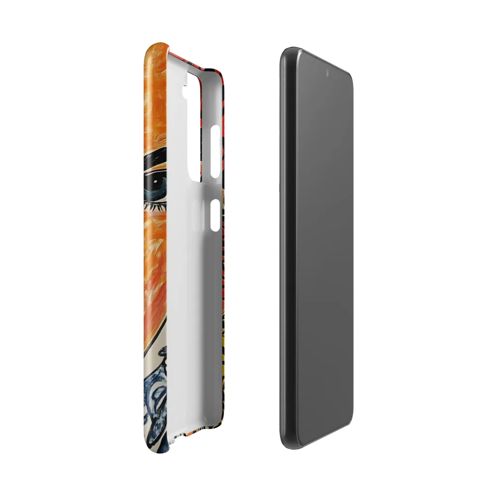Fiery Elegance | Phone Case |  S21 | Snap Case | Glossy